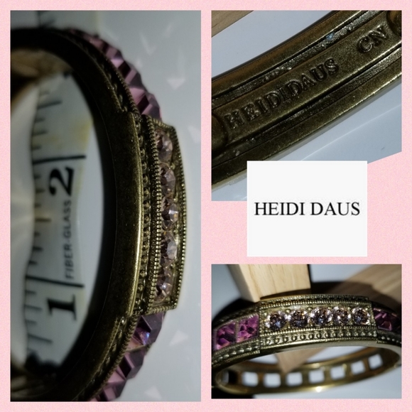 Heidi Daus "Tantalizing" PINK Swarvoski Crystal - Picture 3 of 5